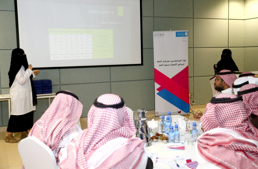 قسم الكيمياء في جامعة الملك سعود يناقش مع 20 شركة مستقبل عمل طالباته