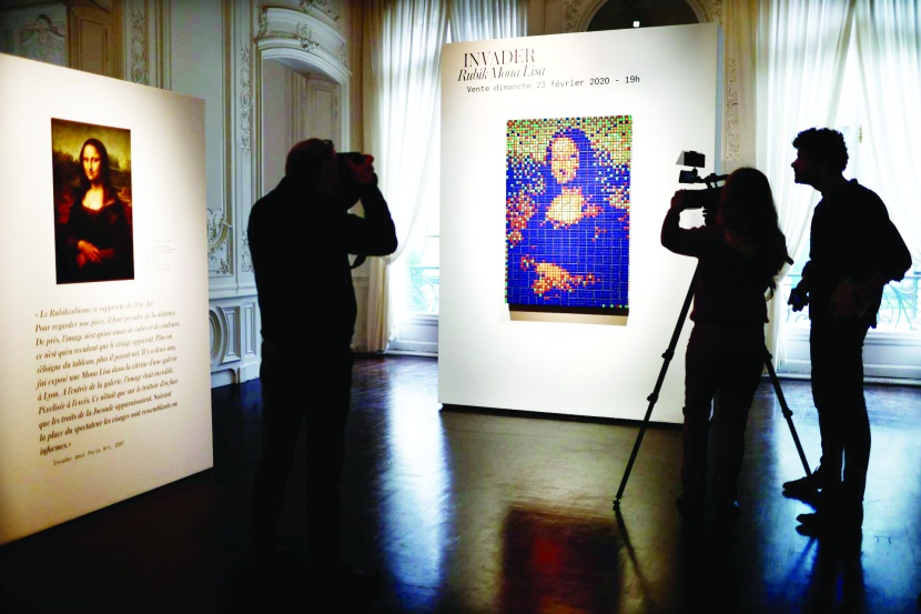  لوحة لموناليزا بمكعبات الروبيك تباع بـ500 ألف دولار 