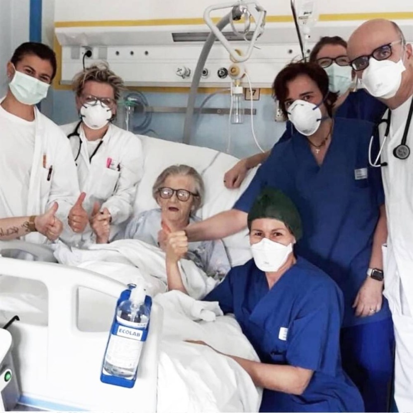 إيطالية عمرها 95 عاما تتغلبعلى «كورونا»