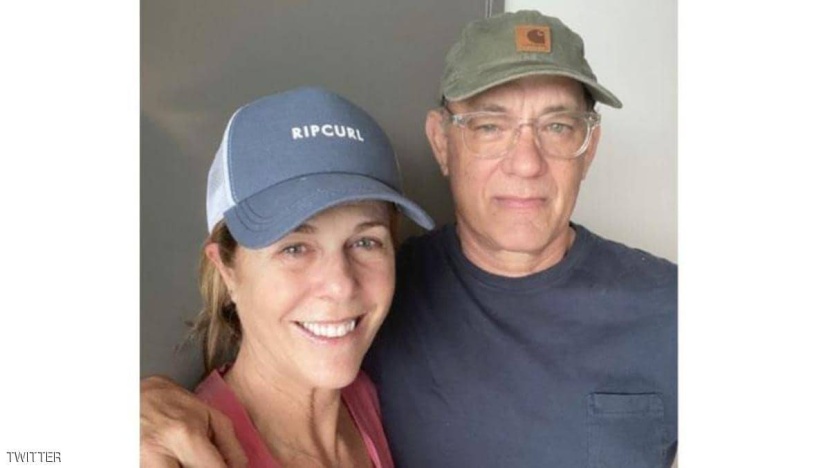 توم هانكس وزوجته يوجهان رسائل تحفيزية للجماهير