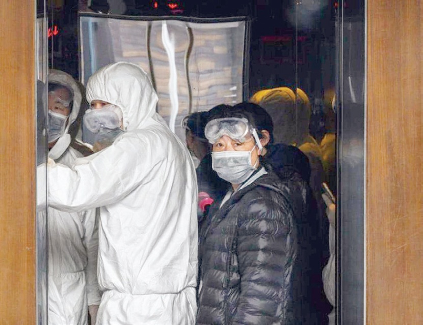 اختراع صيني في المصاعد لمواجهة انتشار «كورونا»