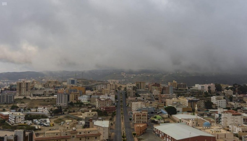 ضباب الباحة يعانق قمم الجبال ويرسم لوحة إبداعية على المنتزهات