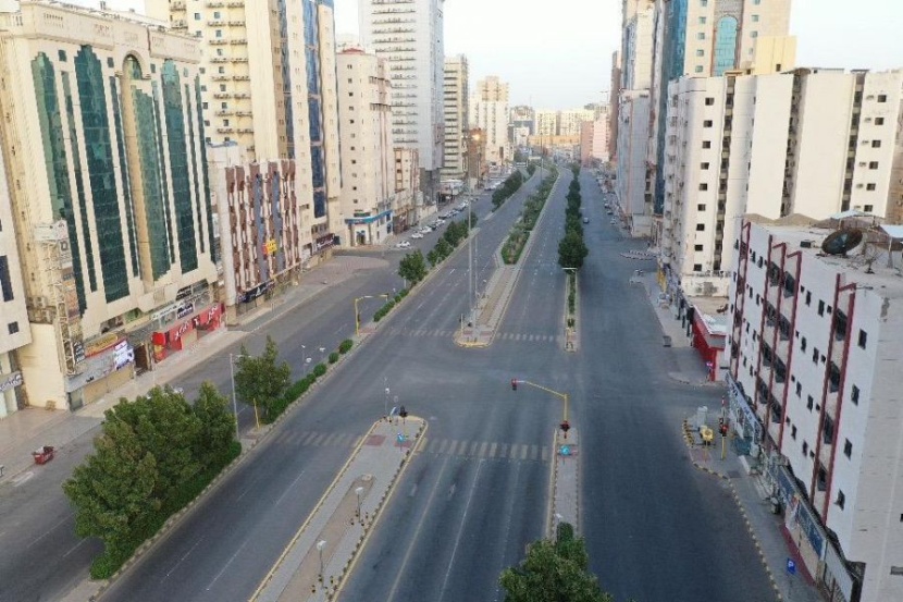 صور جوية لمكة المكرمة وسط التزام عال من الجميع لإجراءات منع التجول  