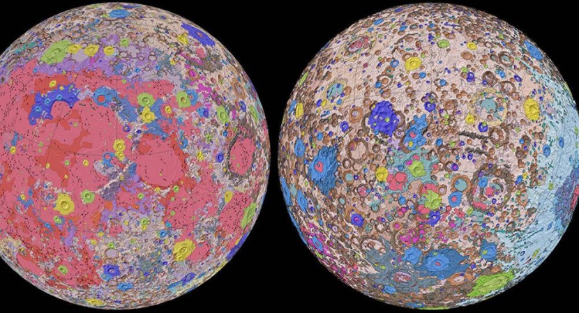 خريطة جولوجية مفصلة تكشف تفاصيل جديدة عن القمر