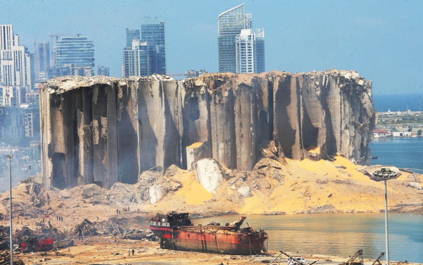 صورة تكشف حجم الدمار الذي خلّفه الانفجار الكارثي في بيروت