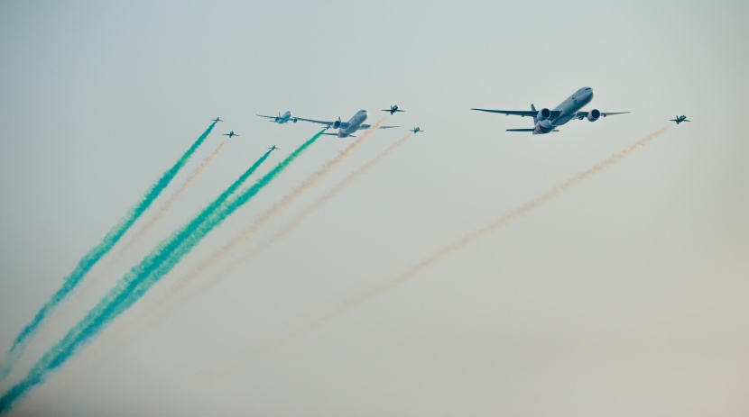 الاستعراض الجوي في جدة