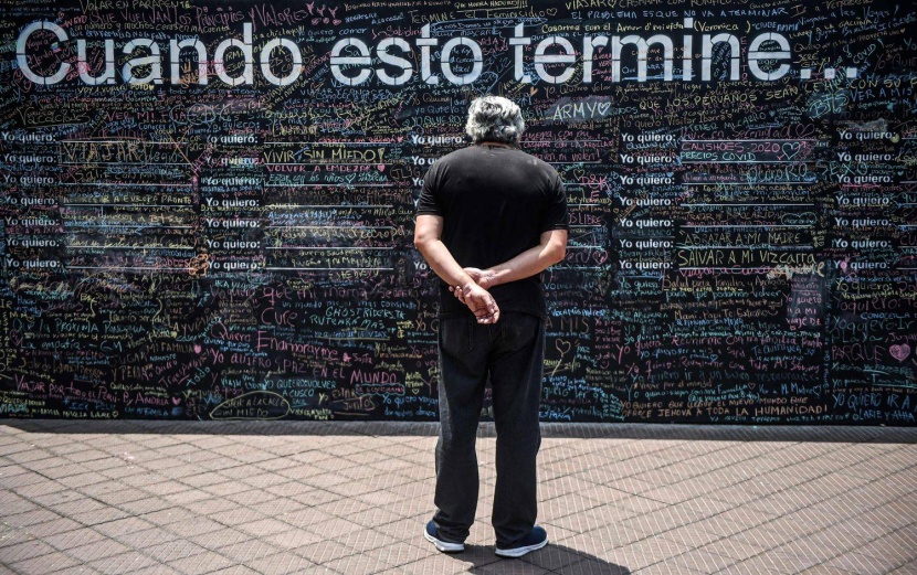 جدار الأمل في ليما .. أمنيات مؤجلة إلى ما بعد الجائحة