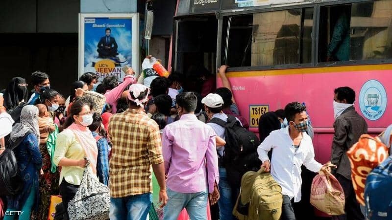 الهند تسجل 30 ألفا و 548 حالة إصابة جديدة بفيروس كورونا 