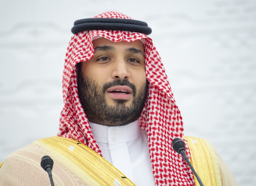 صور ولي العهد أثناء إلقاء بيان رئاسة مجموعة العشرين  بعد اختتام أعمال القمة  