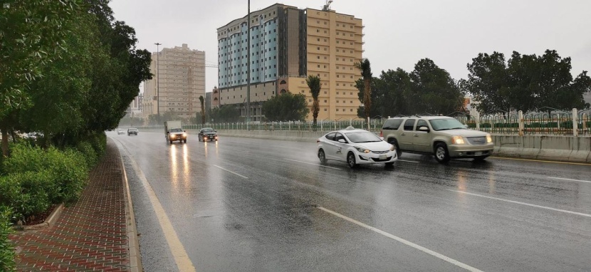 مكة تحت المطر