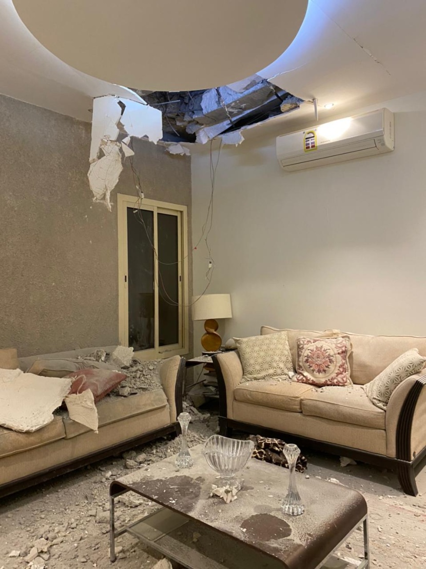 منزل مواطن في الرياض يتعرض لشظايا بعد اعتراض صاروخ بالستي أطلقته مليشيا الحوثية