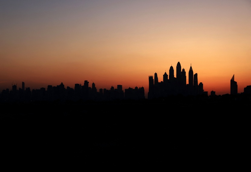 صور لمرسى دبي عند غروب الشمس 