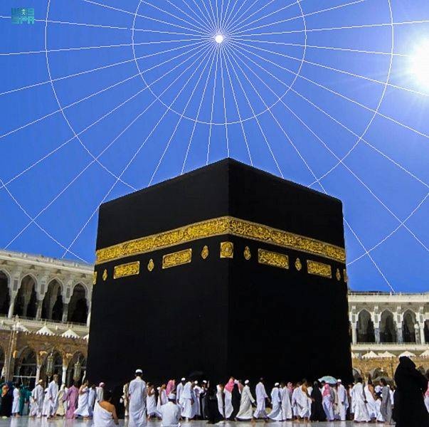 الزهرة يتعامد على الكعبة المشرفة في أول أيام العيد