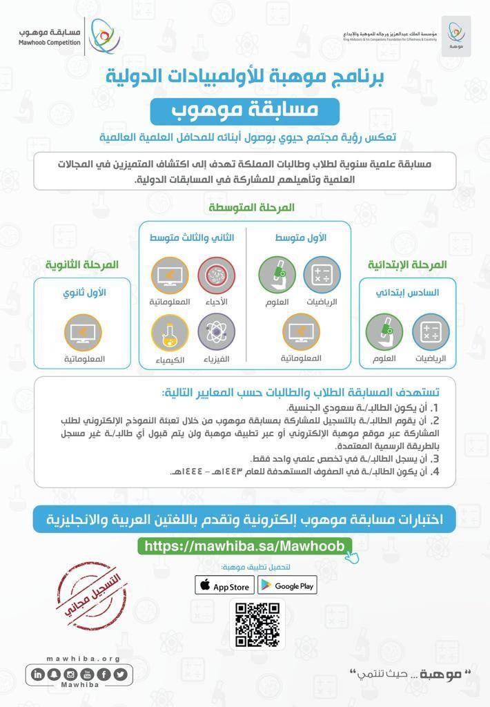 «موهوب» .. برنامج لاكتشاف الطلاب المتميزين وتأهيلهم