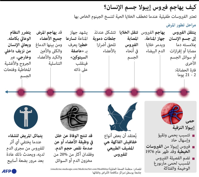 كيف يهاجم فيروس إيبولا جسم الإنسان؟