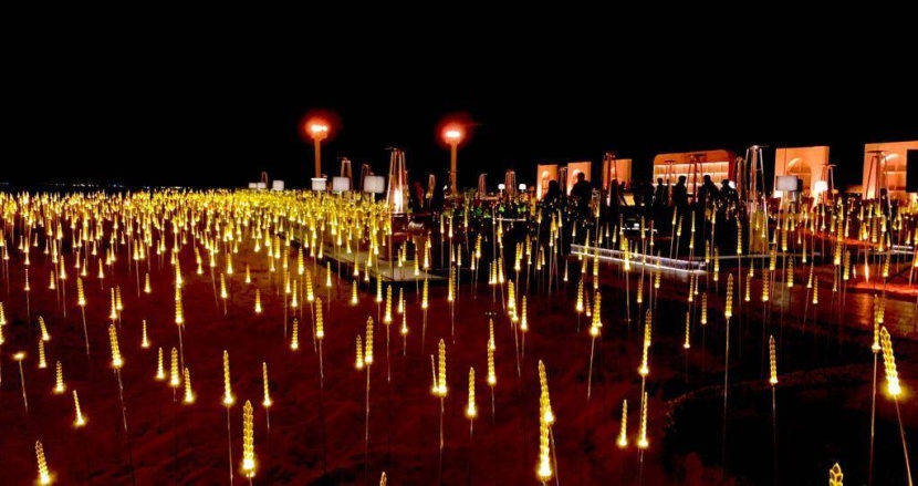 15 ألف سهم تضيء وتزين أركان قرية العاذرية