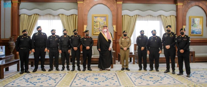 فيصل بن سلمان يستقبل رجال الدوريات الأمنية ويثني على أعمالهم البطولية