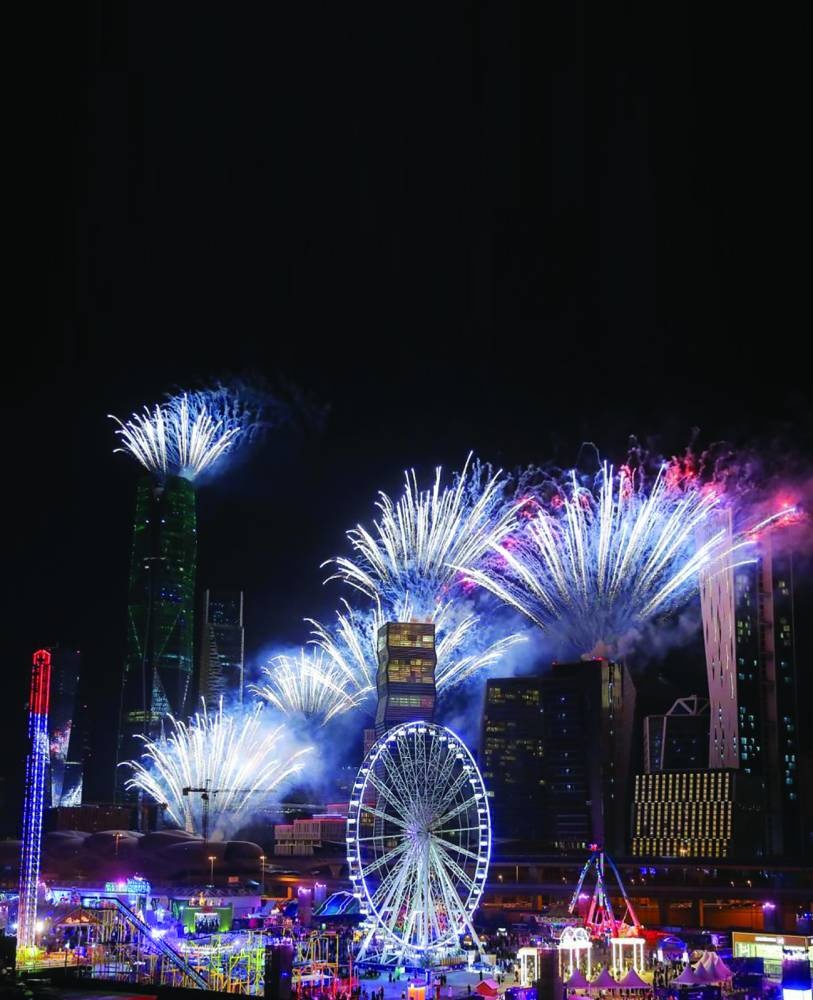 الألعاب النارية تضيء «ونتر وندرلاند» بعروض ترفيهية متنوعة