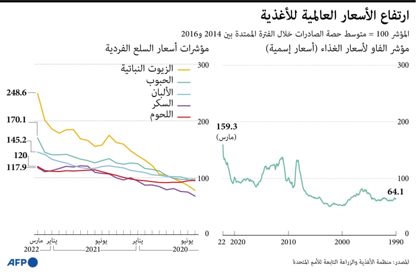 ارتفاع أسعار الغذاء في العالم