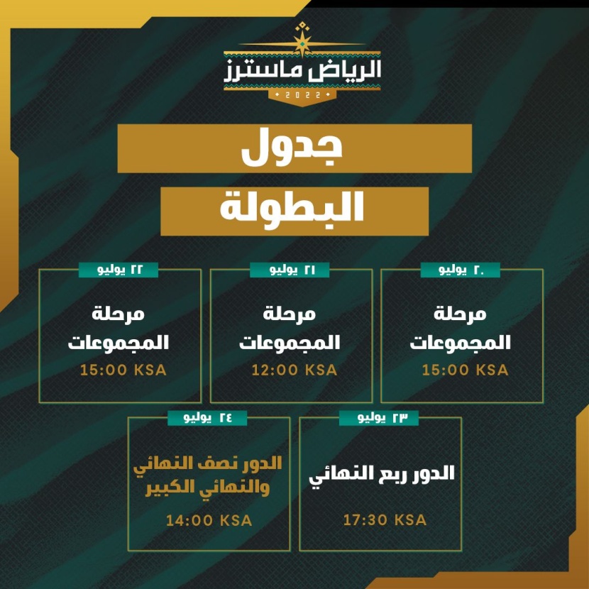 بطولة الرياض ماسترز في Dota 2 ثاني منافسات الرياضات الإلكترونية ضمن موسم الجيمرز