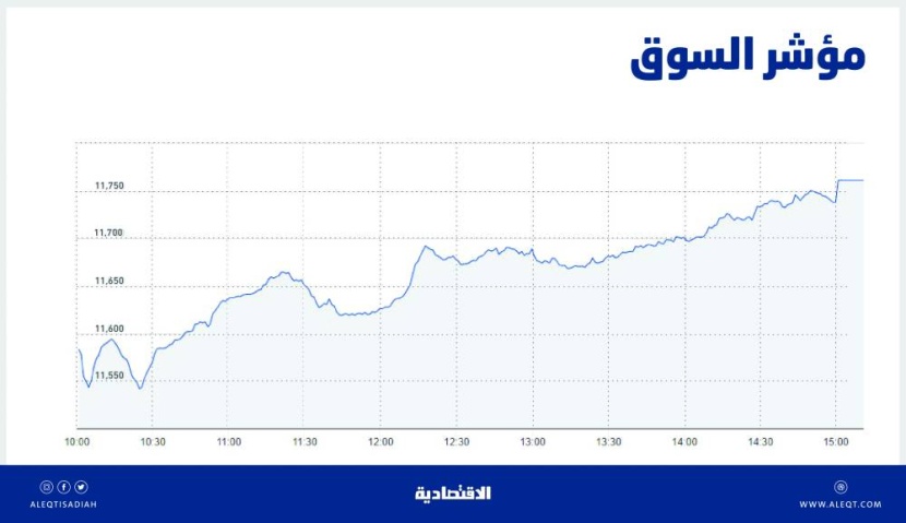 الأسهم السعودية تصعد إلى مستوى 11761 نقطة بأعلى سيولة في شهر