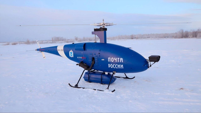 الدرونات توصل البضائع في روسيا