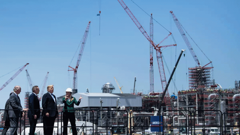   صناعة الغاز في أمريكا تسيطر على مساحات كبرى من المناطق الساحلية 