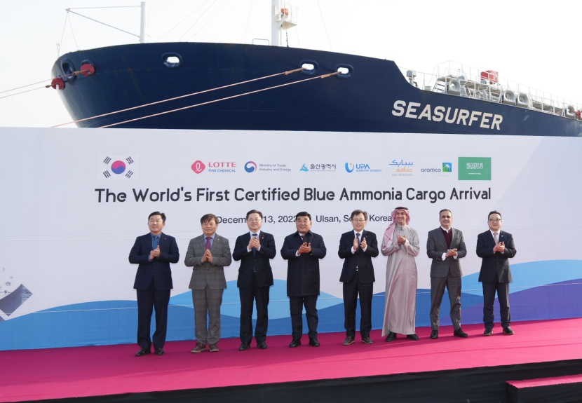 السعودية تعلن وصول أول شحنة في العالم من الأمونيا الزرقاء إلى كوريا الجنوبية