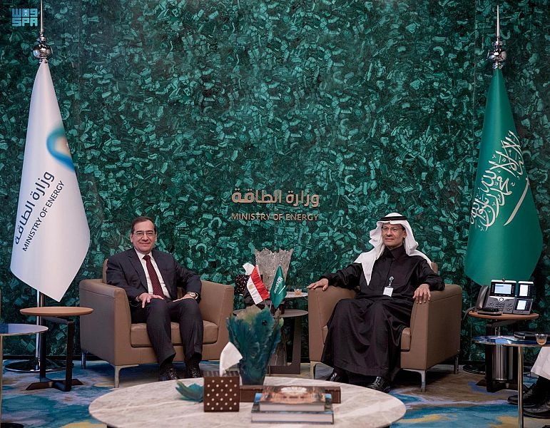 وزير الطاقة يناقش تعزيز التعاون في مجالات الطاقة مع وزير البترول والثروة المعدنية المصري