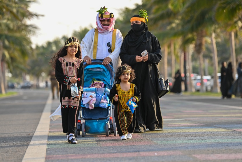 أجواء احتفالية في جدة بمناسبة ذكرى يوم التأسيس