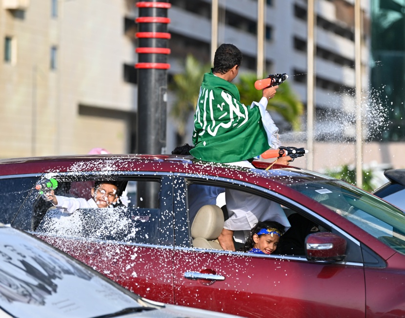 أجواء احتفالية في جدة بمناسبة ذكرى يوم التأسيس