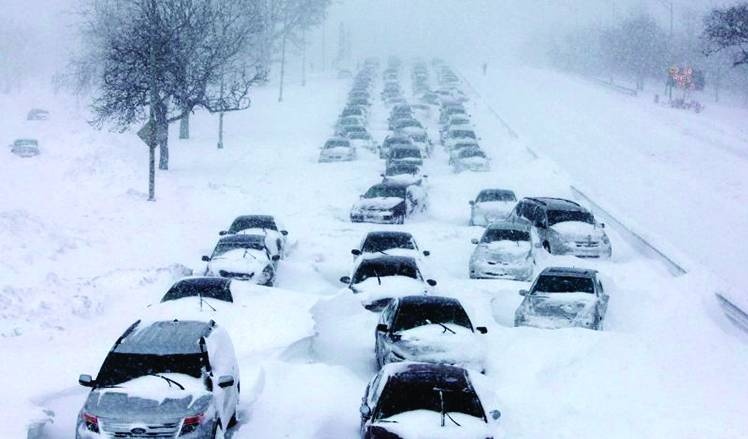 درجات حرارة قطبية تشهدها أمريكا الشمالية