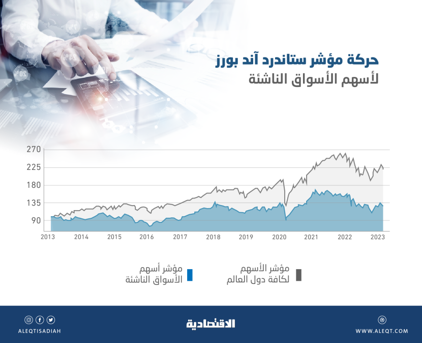 «ستاندرد آند بورز» لـ «الاقتصادية»: ارتفاع وزن السعودية في مؤشر «الأسواق الناشئة» إلى 4 %