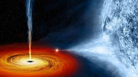 اكتشاف ثقب أسود كون مسارات من النجوم تبعد 200 ألف عام