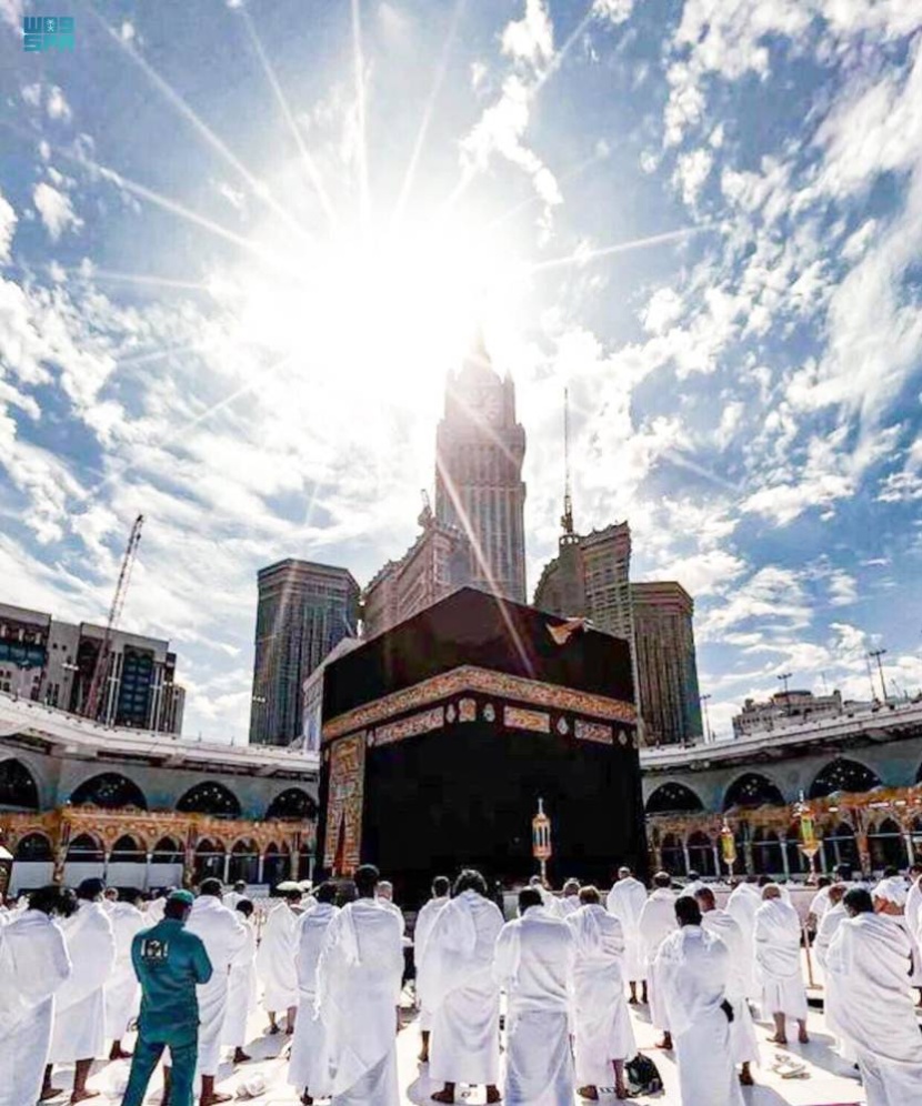 الشمس تتعامد على الكعبة المشرفة