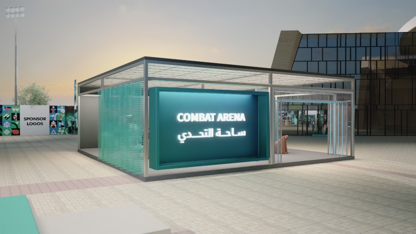 منطقة المشجعين لدورة الألعاب العالمية القتالية تستعد لاستقبال الزوار في جامعة الملك سعود