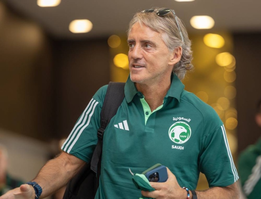 مانشيني: اللعب مع الأقوياء يحسن الأخضر