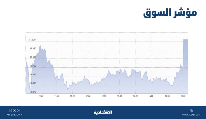 الأسهم السعودية تتجاوز مستوى 11900 نقطة بدعم تعاملات «المزاد» .. الأعلى منذ أكتوبر 2022