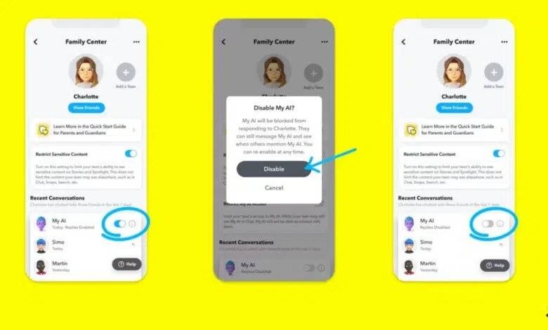 "سناب شات" تستجيب لشكاوى الآباء وتمنع الوصول إلى روبوت الدردشة
