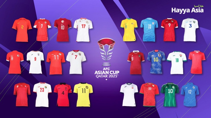 الاتحاد الآسيوي يكشف عن أطقم المنتخبات الـ 24 في كأس الأمم