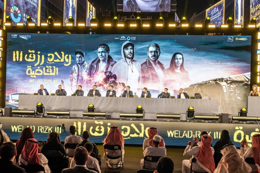 بحضور تركي آل الشيخ .. نجوم "ولاد رزق 3" يُدشنون العرض الأول للفيلم في السعودية